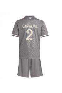 Fotbalové Dres Real Madrid Daniel Carvajal #2 Dětské Třetí Oblečení 2024-25 Krátký Rukáv (+ trenýrky)